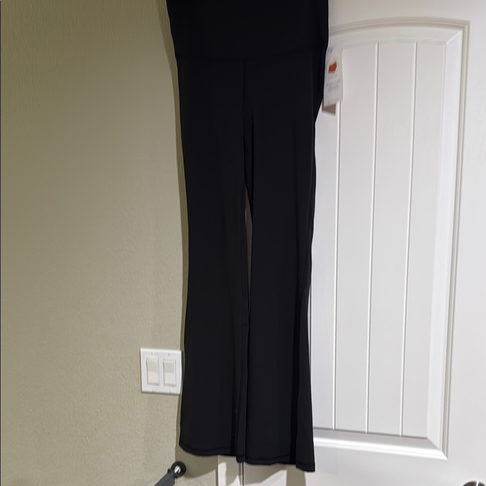 Elegant Black Women's Maternity Flare leggings
